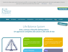 Tablet Screenshot of lifebalancesystem.com